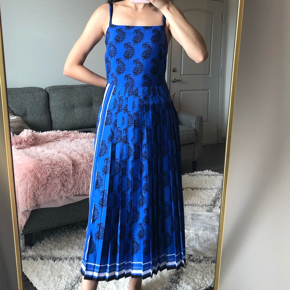 Banana Republic blue & black dress